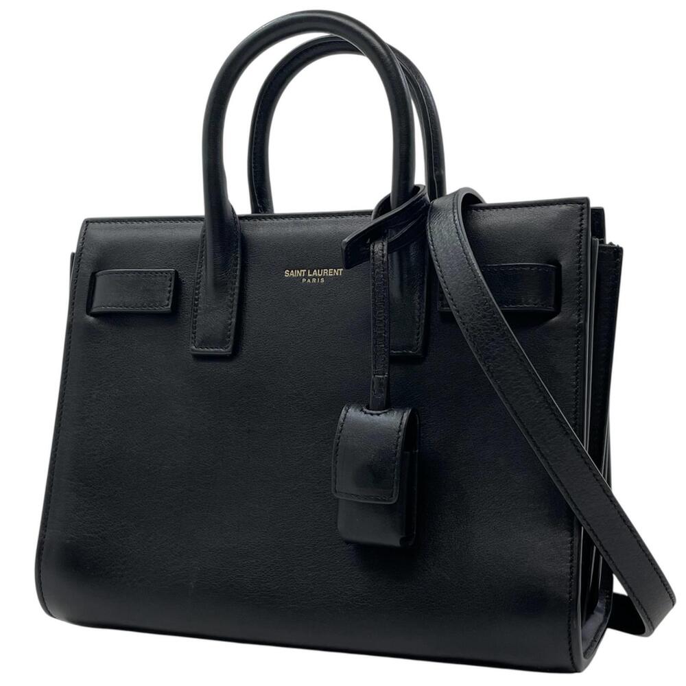SAINT LAURENT Sac de Jour Shoulder Bag Handbag Black
